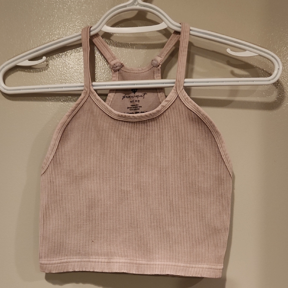 Free People Movement Ribbed Crop Tank Top